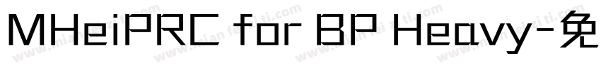 MHeiPRC for BP Heavy字体转换